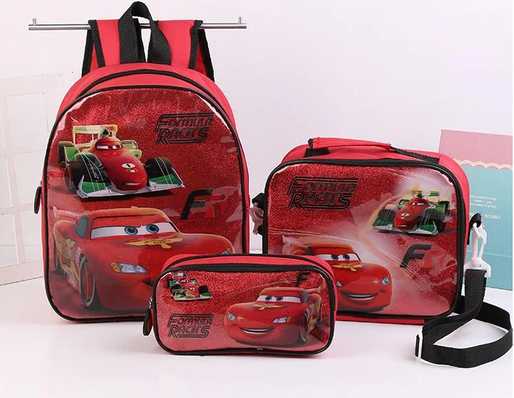 

3D Kids funny school bags and lunch bag set wholesale