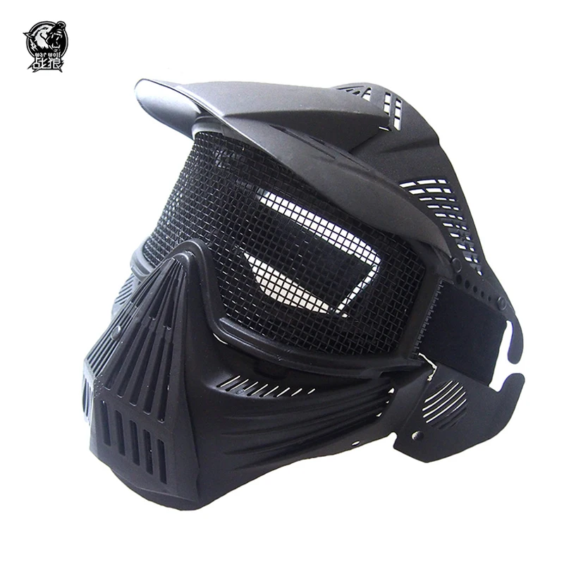 

K1 manufacturer directly supply high quality tactical custom war game paintball ballistic mask, Black/od/tan