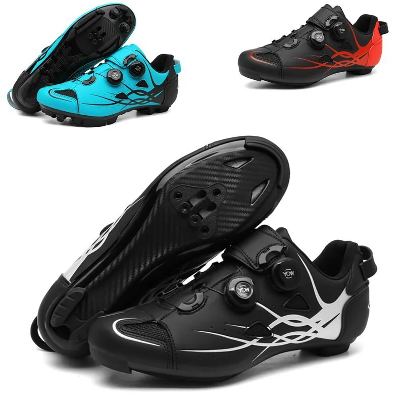 

Mountain Bike Shoes Outdoor Sneakers Men Women Non-slip Self-locking Bike Racing Mtb Cycling Riding Cleat Shoes Speed Flat