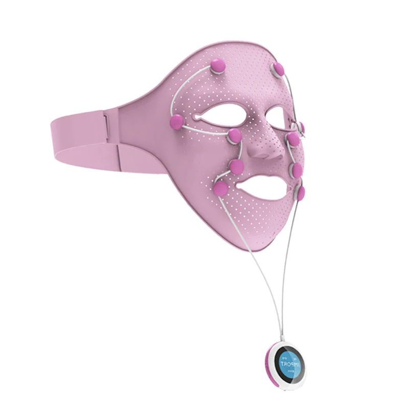 

2021 Hot Sell EMS Micro Current Silicone Vibration Facial Massager Face Lift V Line Face Lifting Shaping SPA Beauty mask