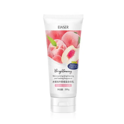 

200g peach milk body lotion brighten skin moisturize lasting fragrance body whitening lotion, White