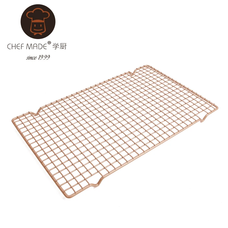 

CHEFMADE Durable Stainless Steel Non-Stick Steel Wire Bread Cake Cooling Rack, Champagne gold