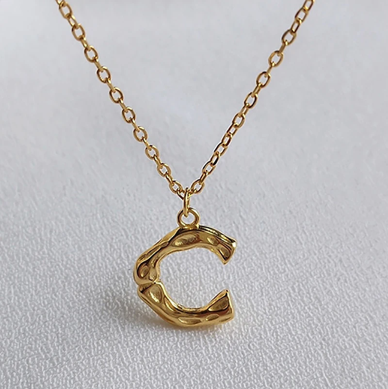 

925 Sterling Silver Necklace European and American Style Fashion Letter Pendant Necklace For Women Silver Jewelry