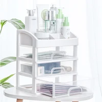 

Transparent Desktop Drawers Plastic Cosmetics Crystal Makeup Organizer Storage Box