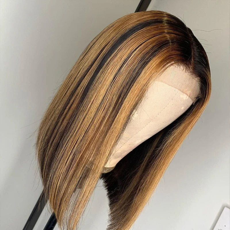 

Colorful Short Pre Plucked Virgin Bob HD Lace Wigs Human Hair Bob Wigs Lace Front Wig For Women