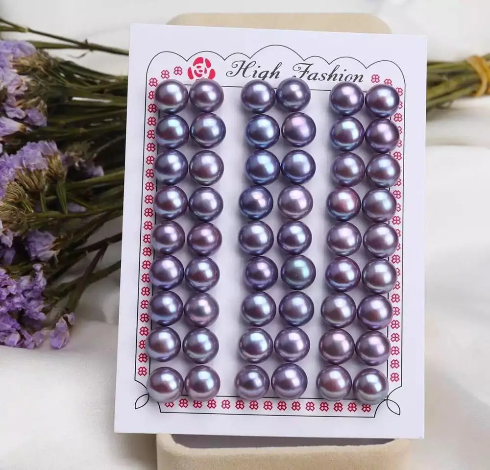 
Zhuji Supplier Freshwater Button Loose Pearl For Jewelry Making Loose Beads 