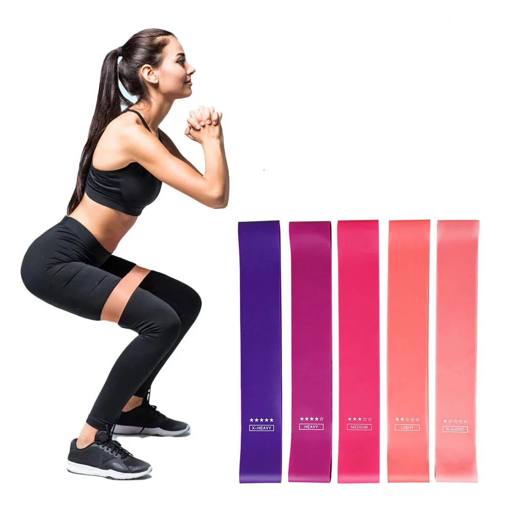 

Colorful Gym Workout Bands Fitness Resistance Elastic Band Latex Pilates Yoga Bands Theraband