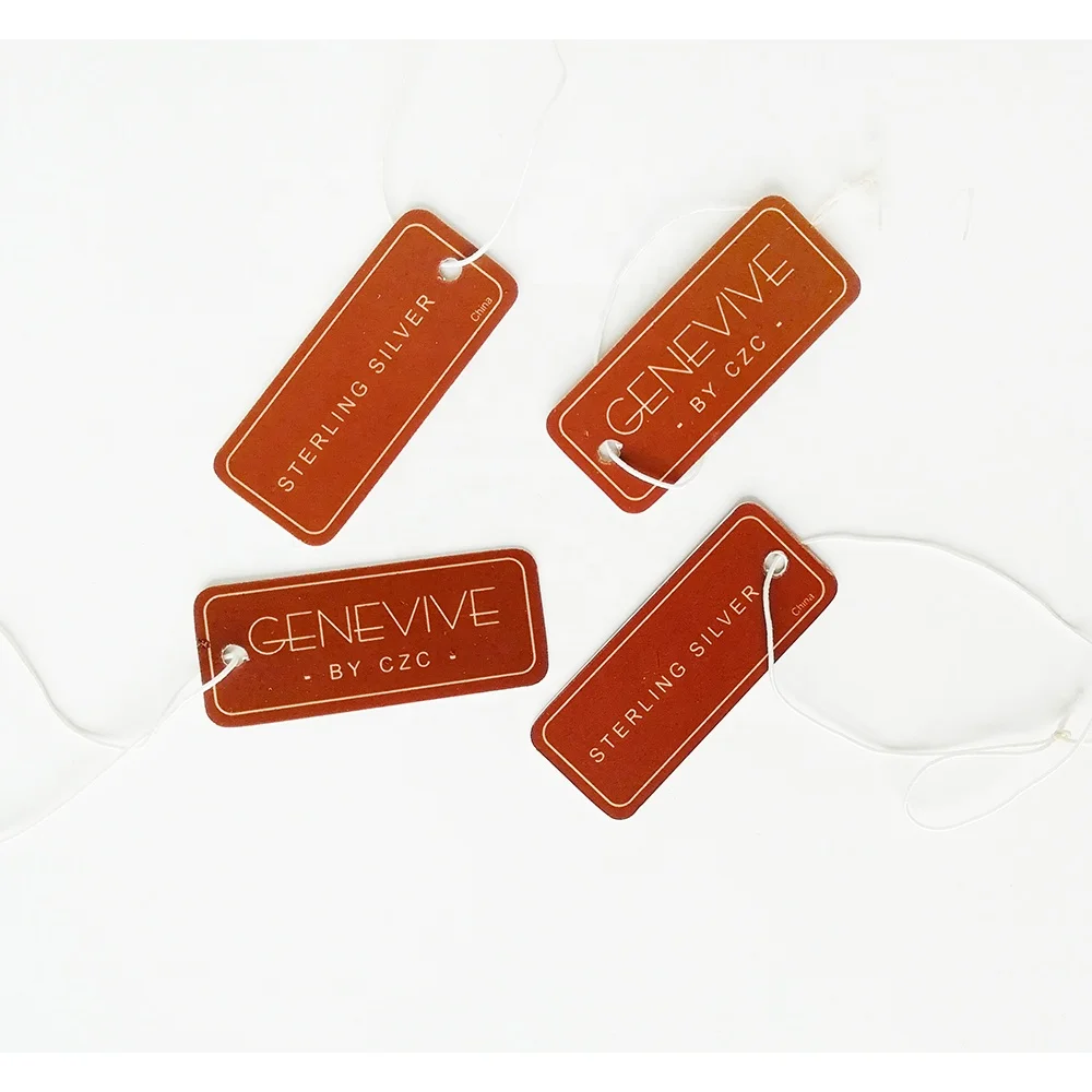 

Custom Plastic Label For Clothing PVC Hang Tags Custom Logo Printed, Customized