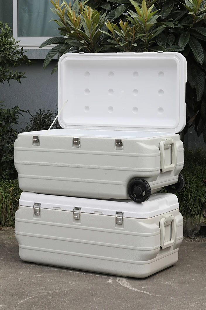 大尺寸170l冷却箱带轮,手推车冷却器,冷箱