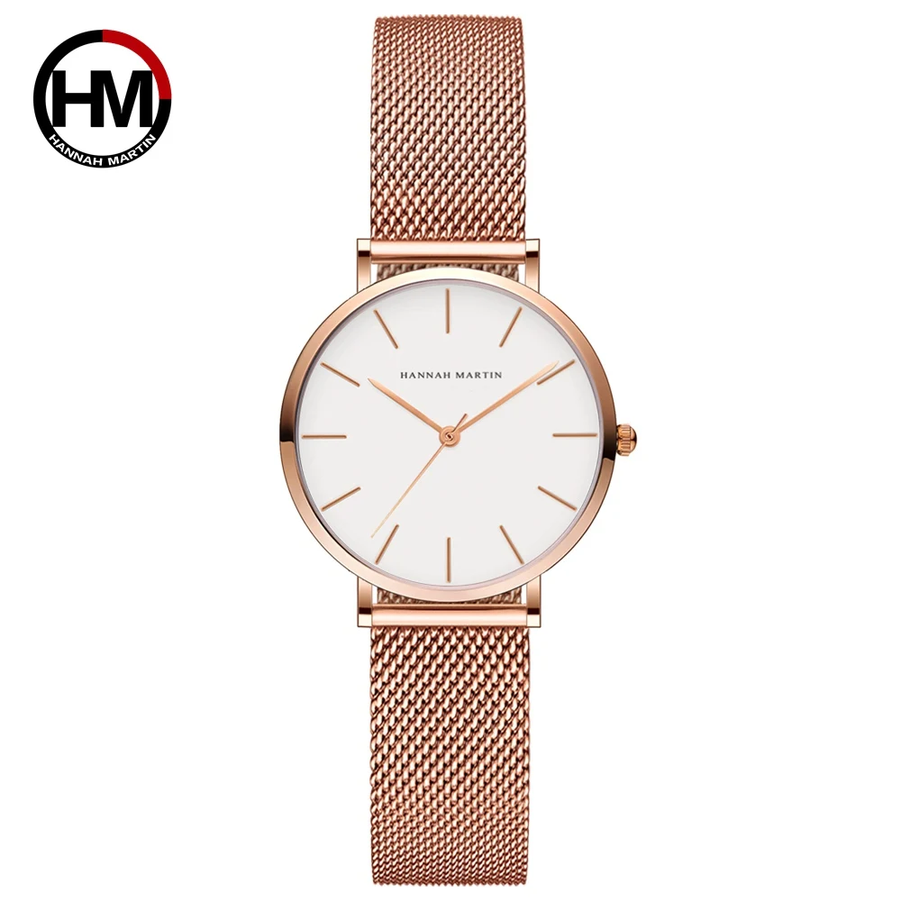 

Hannah martin CC32 luxury China women quartz watch costume Mesh band 32mm analog display Minimalist casual hand watch