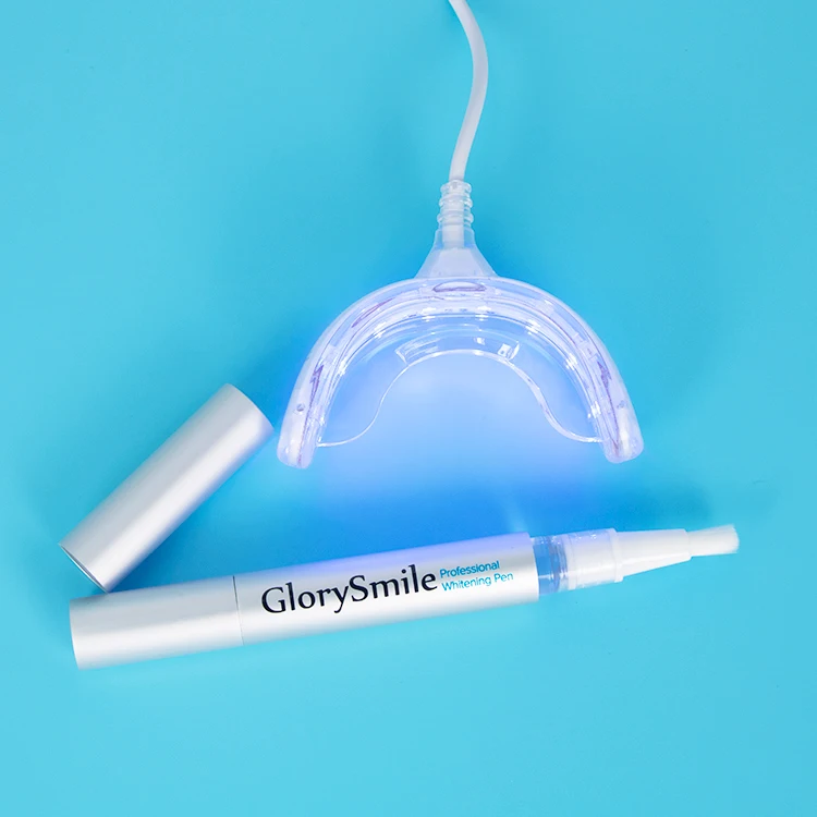 

CE ISO13485 Glorysmile custom USB blue light teeth whitening kit with private logo teeth bleaching kit customize
