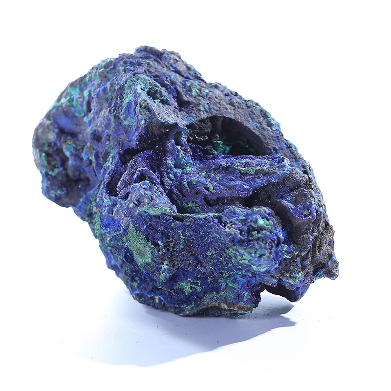 天然石蓝铜矿矿物标本蓝铜矿