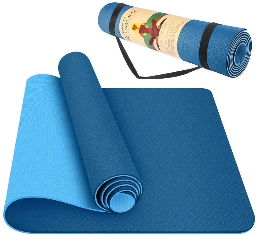 

Factory price Classic Pro Yoga Mat Eco Friendly Non Slip Fitness Exercise Mat with Carrying Bag