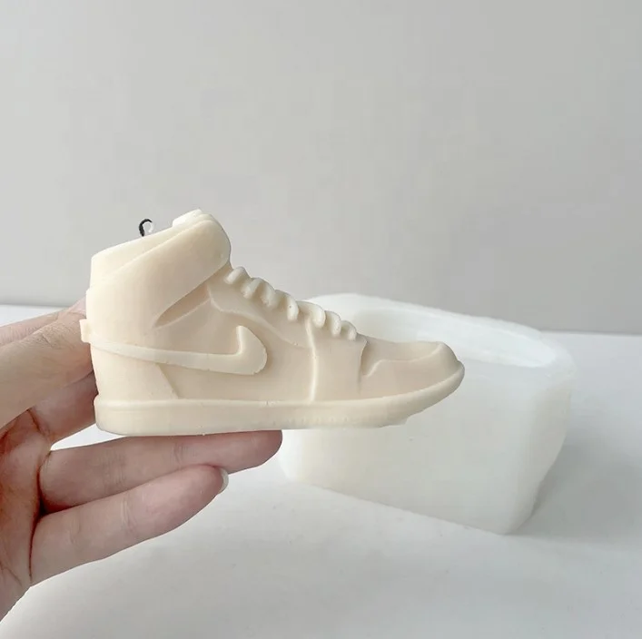 

Large Size Basketball Shoes Decoration Epoxy Resin Mould For Nike Sneaker Candle Silicone Mold, White