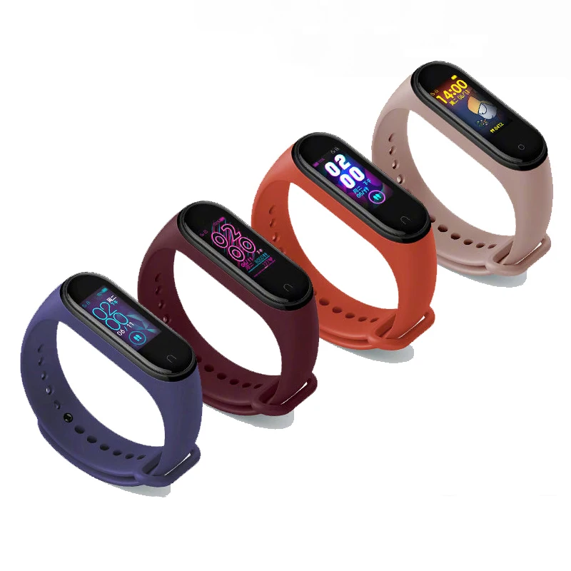 

in stock Original 2019 Newest Mi Band 5 Bracelet Heart Rate Fitness 135mAh Color Screen BT5.0 mi 4 band 6 smart watch, Black