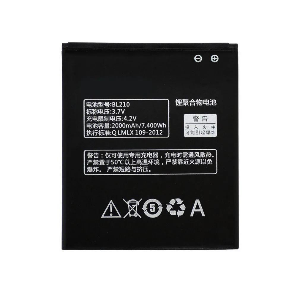 

BL210 Rechargeable Li-ion Mobile Phone Battery For Lenovo S650 S658T A606 A536 A750E A770E AAKKU DDP Service 2000mAh