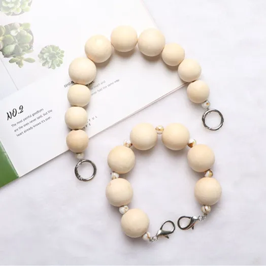 

custom wood bag chain wooden style chain strap, Sotck more than 10