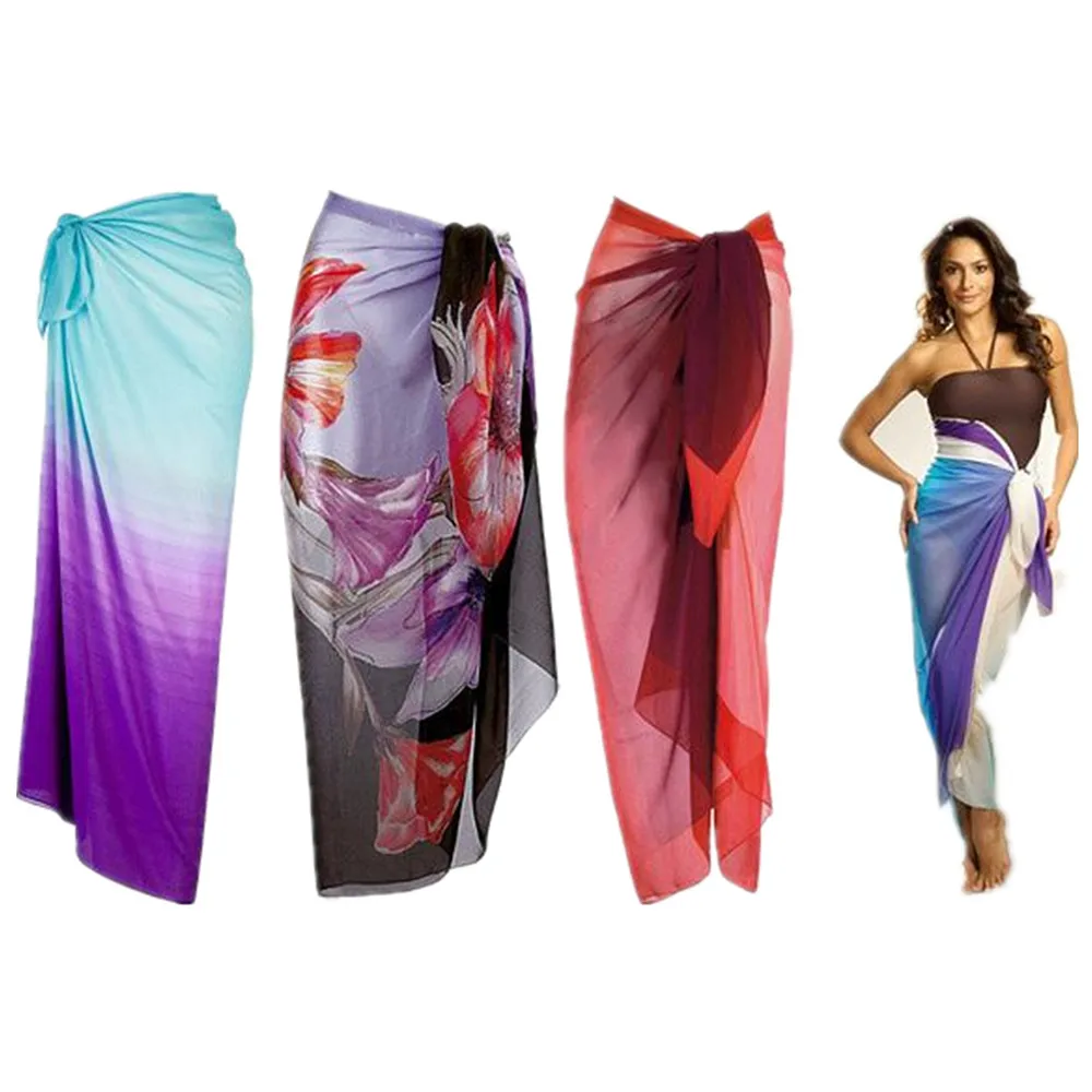 

Custom design logo print cheaper beach sarong pareo for promotions, Colors