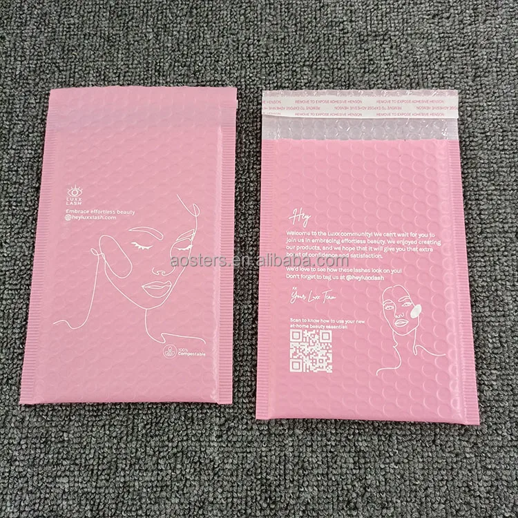 

Custom Own Brand Logo Glossy Matte Shipping Bubble Mailing Bag