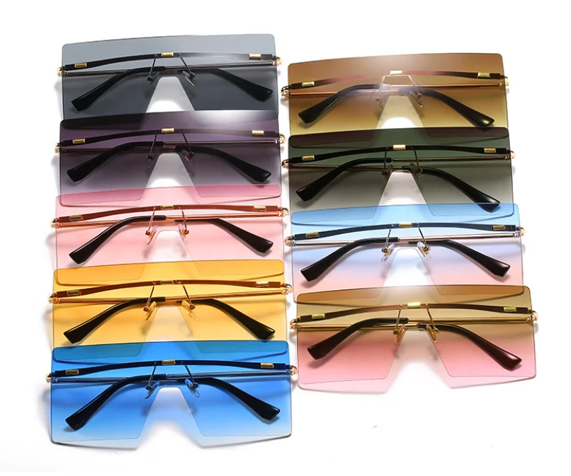 

Summer Hot Gradient Fashion Luxury Designer Women Oversized Sunglasses