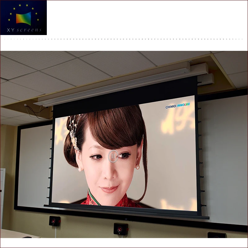

XYscreens factory direct long throw long focus 3LCD 4K alr electric motorized tab-tensioned projector screen
