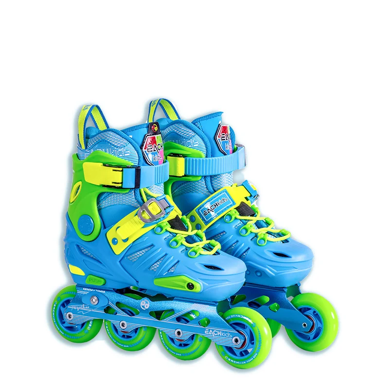 

Wholesale Skates Roller Shoes Patins High Quality Roller Skating Inline Skate for Kids CE 68mm 70mm 80mm 4 Wheel Eachkids 28-40