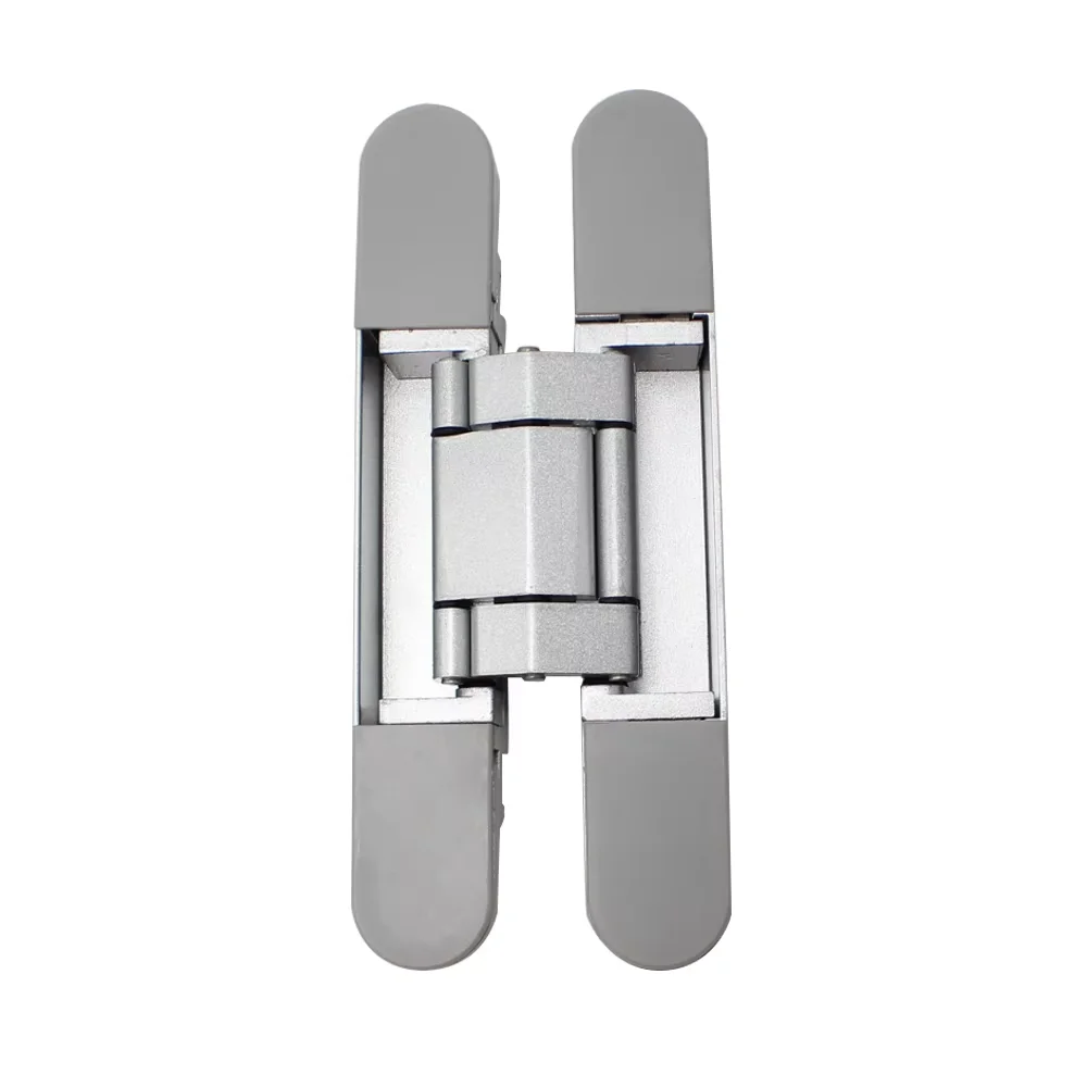 Adjustable 80 kg Concealed Wooden Door Hinge Zinc Alloy Invisible High Bearing Hidden Hinges for Door Concealment