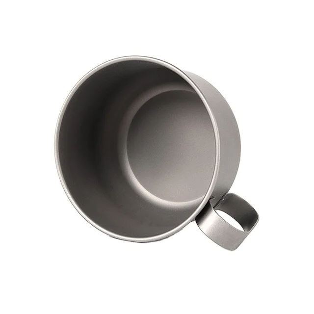 

550ml HIgh quality pure titanium cup camping drinking water cup outdoor coffee mugs with logo custom