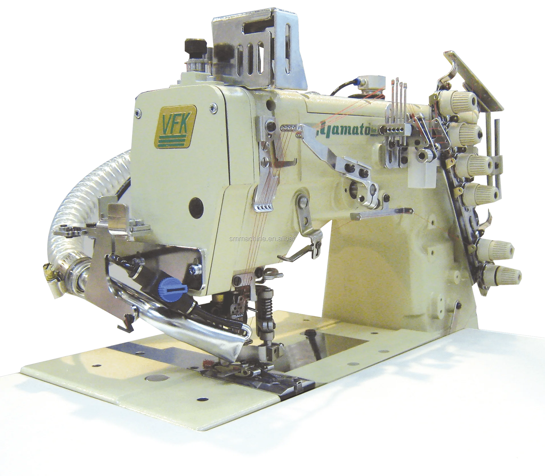 High Productivity Yamato Vfk Series 4 Needle 6 Thread Flatbed Sewing