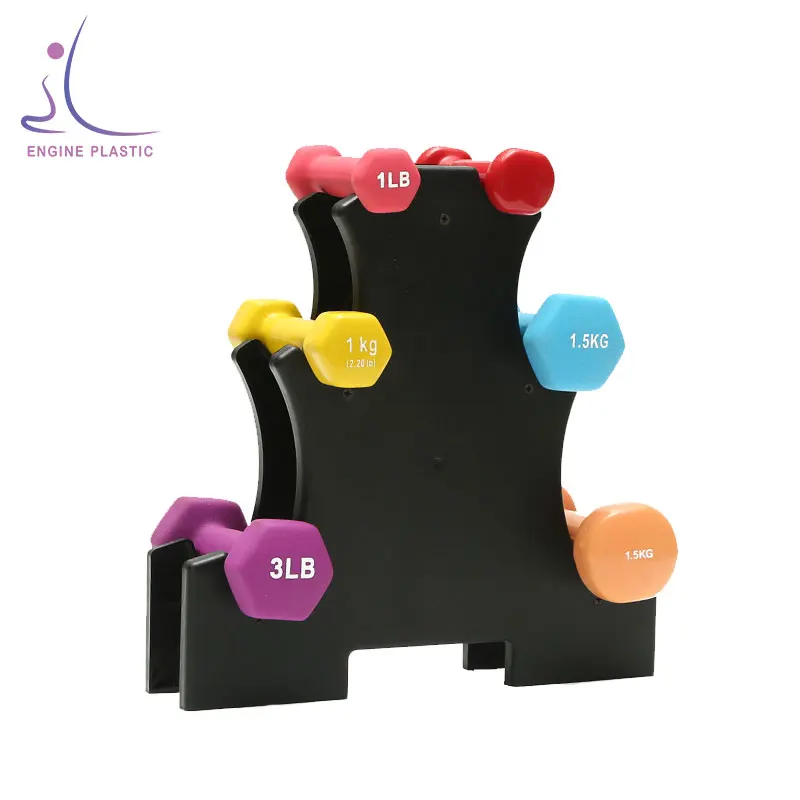 

ENGINE Amazon Top Selling Women Vinyl Coated 3Kg Vinyl Dumbbell Small Dumbbells Fitness, Black,red,blue,purple,pink.