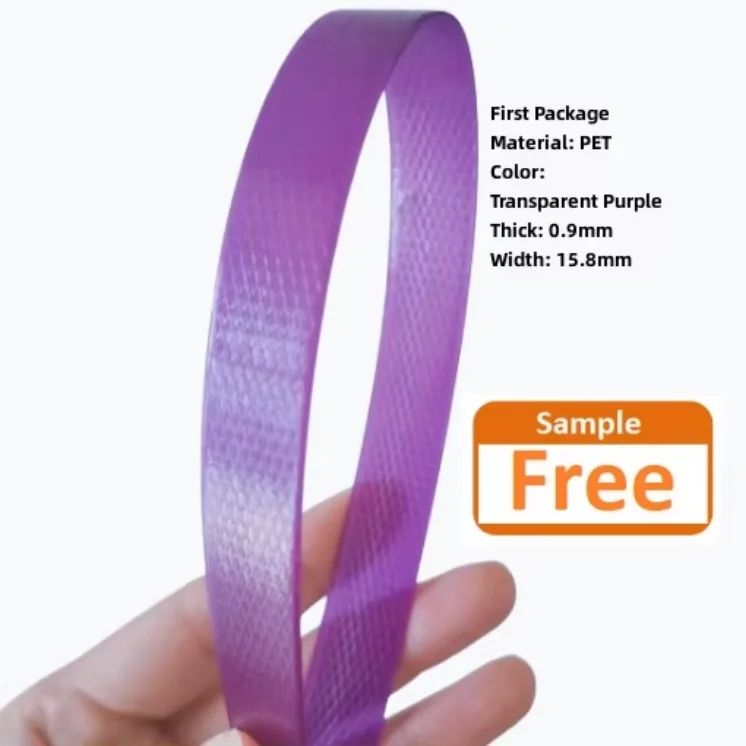 OEM Custom Printed Manual PET Strapping Belt 13mm 16mm 19mm High Tensile Force Smooth Embossed Brand Logo