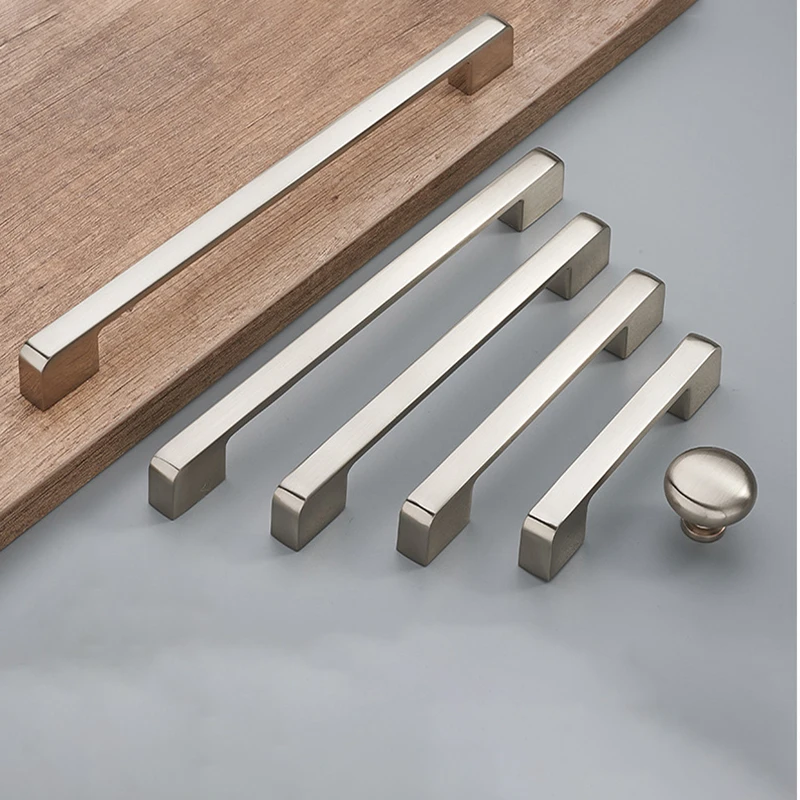 Kichen Cabinet Drawer Handles Knobs Brushed Nickel 96mm 320mm Bathroom Cabinet Door Handles Furniture Office Desk Drawer Pulls Buy Drawer Pull Cabinet Pulls Kitchen Handles Product On Alibaba Com
