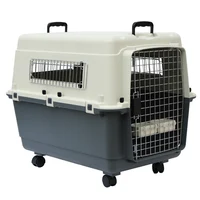 

plastic airline approved dog transport box pet carrier and travel crate