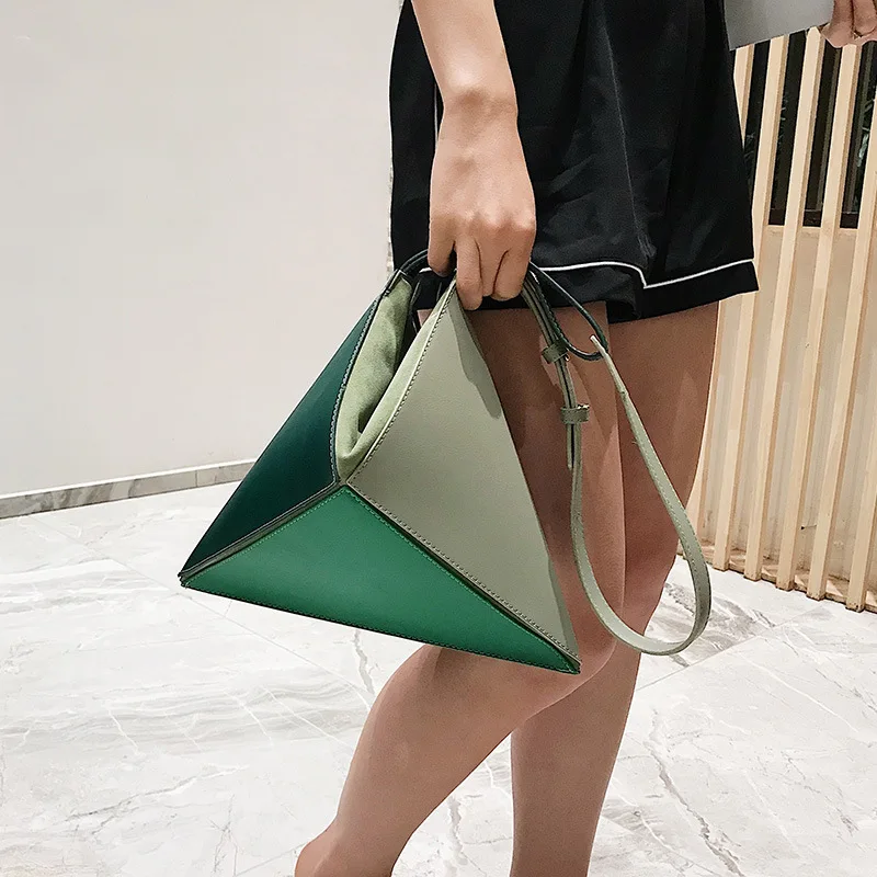 

Women's Cross Body Bag 2021 Korean Edition Fashion Ins Small Color Rice Dumplings Package Fashion Folded Women's Bags, Green,blue