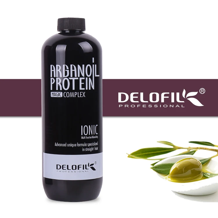 

DELOFIL Ionic argan oil protein complex soft stereotype straighten hair rebonding 3 in 1 1000ml