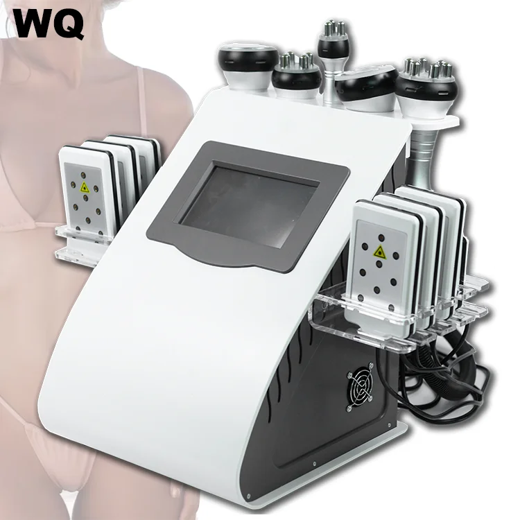 

2021 New Professional Fat Cavitation Rf And Vacuum And For Face And Body 6 In 1 Ultrasonic Lipo 40k Cavitation Machine