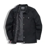 

Hot Sale Young Fashion Trend Coat Casual Black Wash Denim Jacket Men