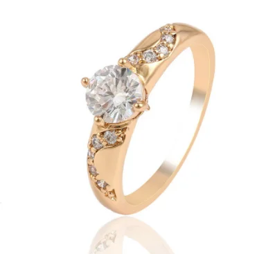 

Engagement wedding ring big diamond rings jewelry women cheap price gold ring