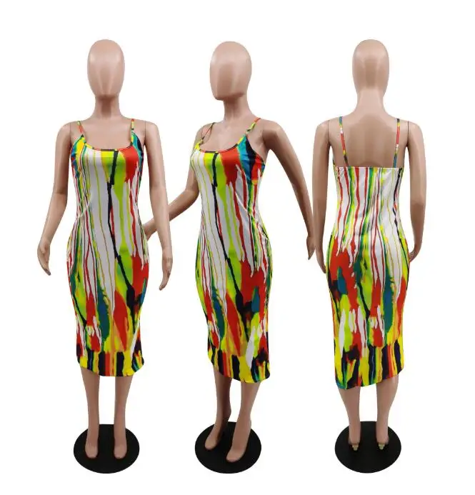 

Plus size Strappy dress Dress Women Sexy Colourful Dress
