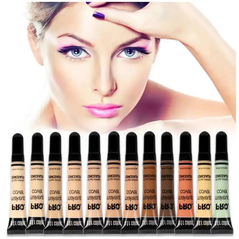 

12 Colors Liquid Concealer Makeup 10g(0.35oz) Eye Dark Circles Cream Face Corrector Waterproof Liquid foundation Cosmetic, Customized color