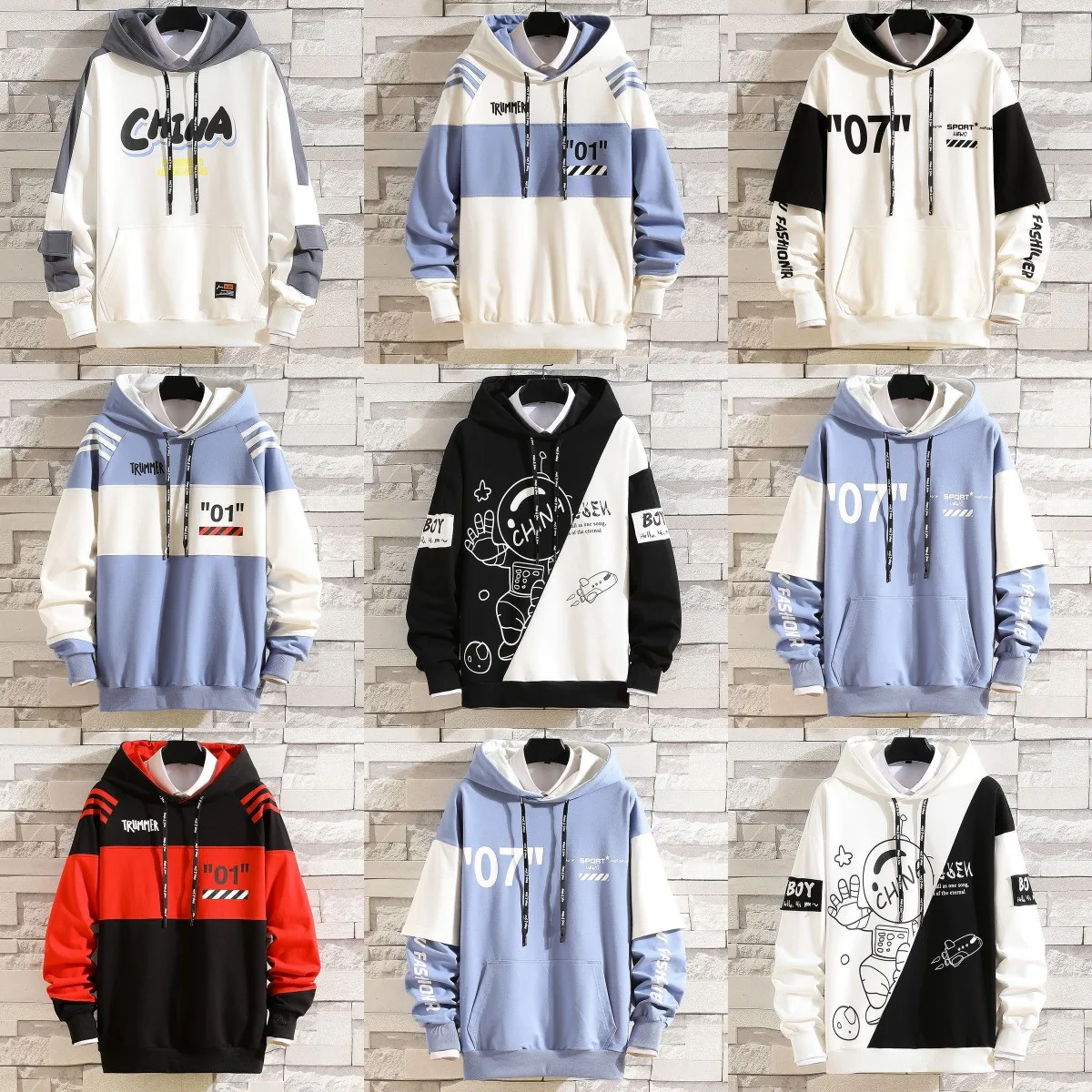 

plus size pullover Factory wholesale high quality clothing men's pullovers tie dye hoodies men's sweatshirts cheap men's hoodies