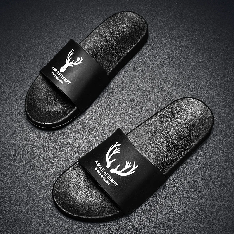 

New style men leather slippers flip flops shoes for men