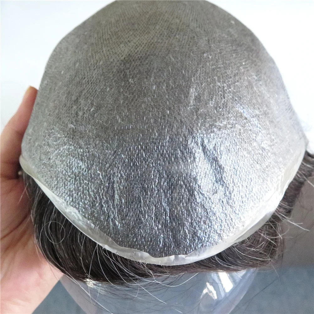 

V Loops Invisible Knots Super Thin Skin Hair Unit for Men, 63 colors available