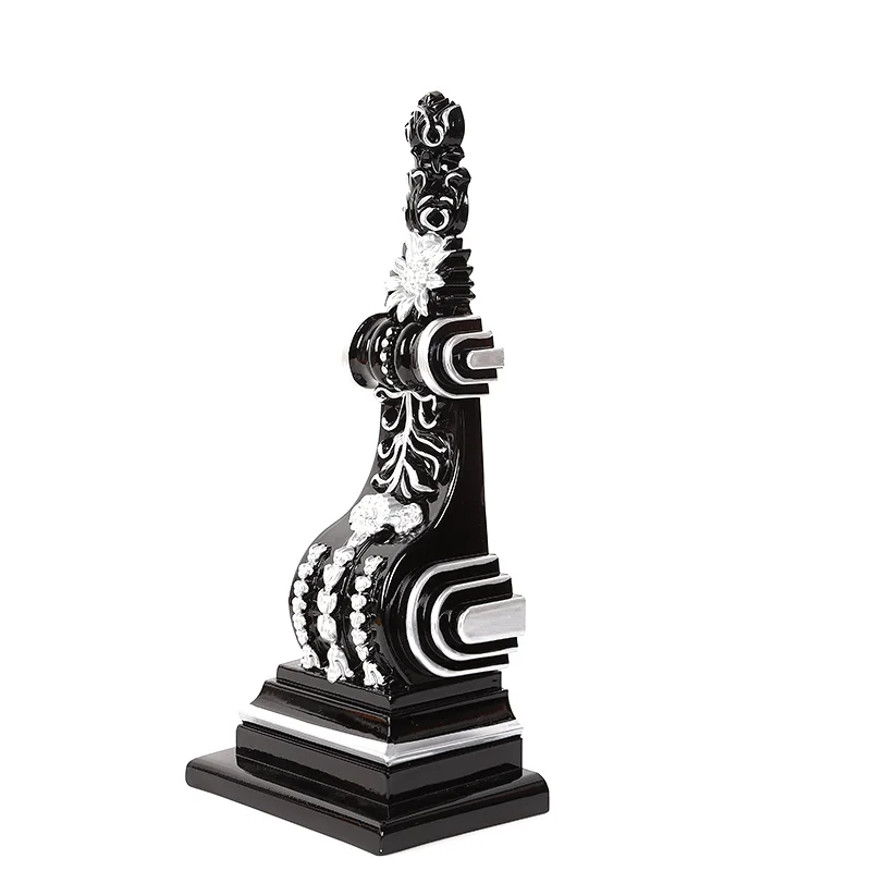 

European style beam support column Dongyang wood carving stigma carving, Colorful