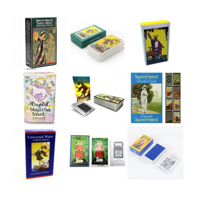 

20 styles of high quality deck solitaire game solitaire with instruction manual Tarot, As shown