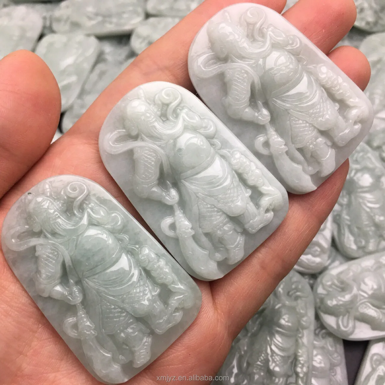 

Certified Grade A Burmese Jadeite Guan Gong Brand Jade Pendant Pendant Jade Handicraft Factory Wholesale