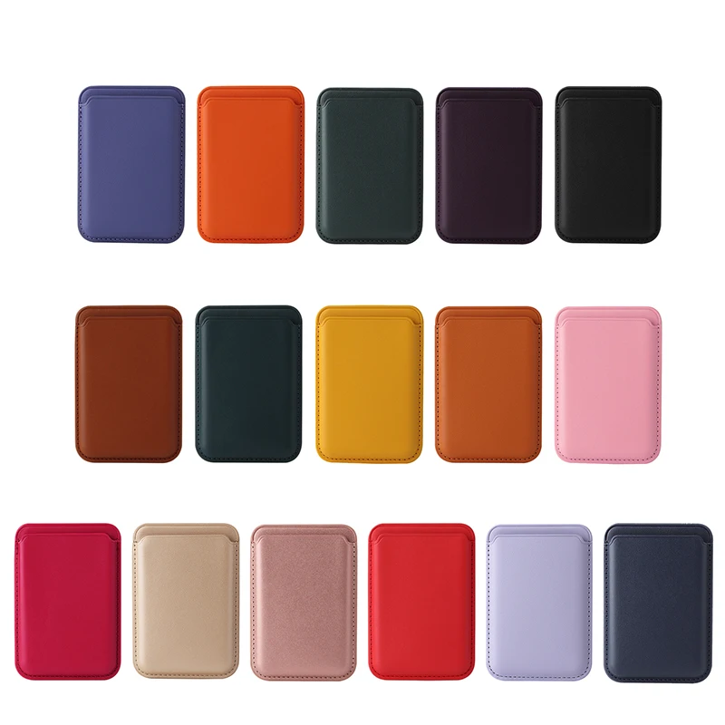

Luxury For Apple Leather Wallet Magnetic Pouch ID Card Holder For iPhone 12 13 Pro Max Back Case Credit Card Pocket Slot