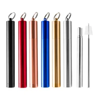 

FDA Approved Portable Telescopic Metal Collapsible Straw Drinking Straw