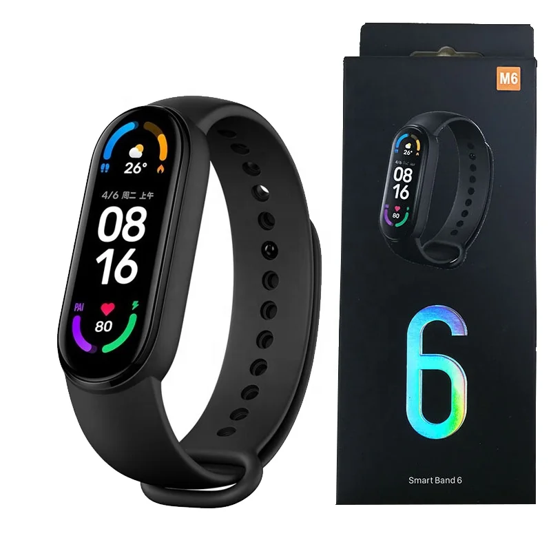 

Factory Wholesale M6 Smart band Hot sale low price Fashion MI Smart Bracelet Fitness Sport Waterproof M6 smart watch reloj