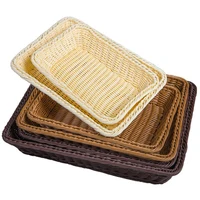 

Natural Large Woven Seagrass Basket of Straw Wicker For Home Table Fruit Bread Towels Small Kitchen Storage Container Set